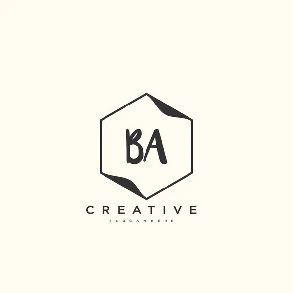 Logo Inicial Beauty Vector Diseño Arte Logotipo Escritura Mano Firma Ilustración De Stock