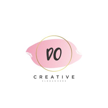 Do Beauty vektör başlangıç logosu, ilk imzanın el yazısı sanat tasarımı, düğün, moda, mücevher, butik, çiçek ve botanik, herhangi bir şirket veya işletme için yaratıcı şablona sahip..
