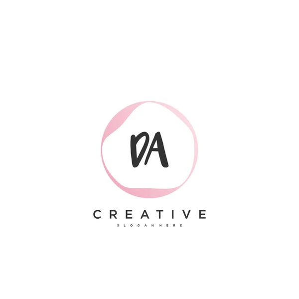 Kosmetický Vektor Počáteční Logo Rukopis Logo Výtvarný Design Počátečního Podpisu — Stockový vektor