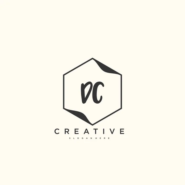 Beauty Vektor Počáteční Logo Rukopis Logo Výtvarný Design Počátečního Podpisu — Stockový vektor