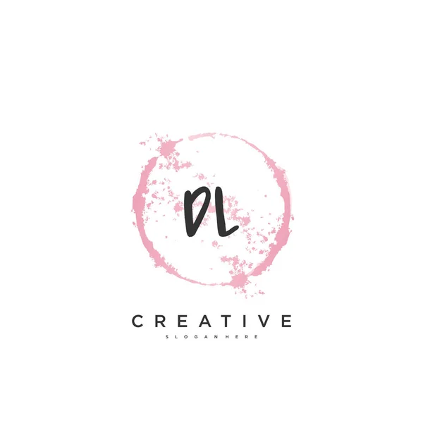 Beauty Vector Eerste Logo Handschrift Logo Art Design Van Eerste — Stockvector