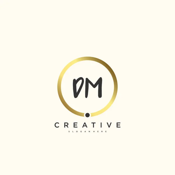 Beauty Vector Eerste Logo Handschrift Logo Art Design Van Eerste — Stockvector