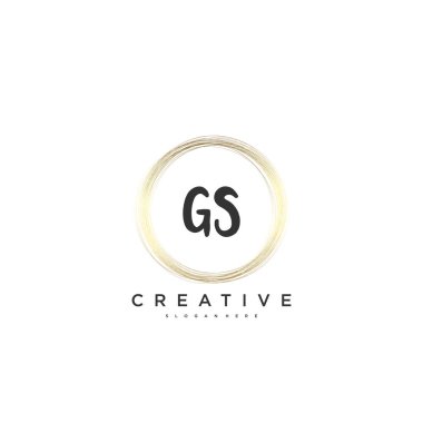 GS Beauty vektör başlangıç logosu, ilk imzanın el yazısı sanat tasarımı, düğün, moda, mücevher, butik, çiçek ve botanik, herhangi bir şirket veya iş için yaratıcı şablona sahip..