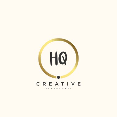 Genel merkezin ilk logosu, ilk imzanın el yazısı sanat tasarımı, düğün, moda, mücevher, butik, çiçek ve botanik, herhangi bir şirket veya işletme için yaratıcı şablona sahip..