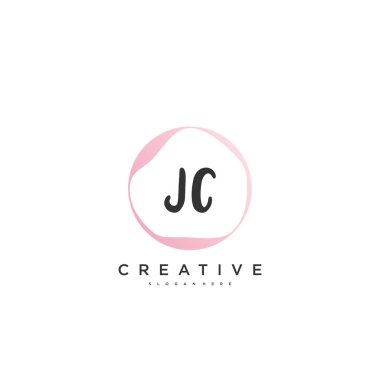 JC Güzellik Vektörü ilk logosu, ilk imzanın el yazısı sanat tasarımı, düğün, moda, mücevher, butik, çiçek ve botanik, herhangi bir şirket veya işletme için yaratıcı şablona sahip..
