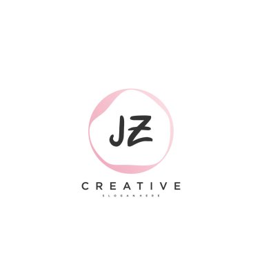 Başlangıçtaki imza, düğün, moda, mücevher, butik, çiçek ve botanik gibi yaratıcı şablona sahip JZ güzellik vektörü ilk logosu, el yazısı sanat tasarımı herhangi bir şirket veya işletme için yaratıcı şablona sahip.