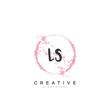 LS Beauty vektör başlangıç logosu, ilk imzanın el yazısı sanat tasarımı, düğün, moda, mücevher, butik, çiçek ve botanik, herhangi bir şirket veya iş için yaratıcı şablona sahip..