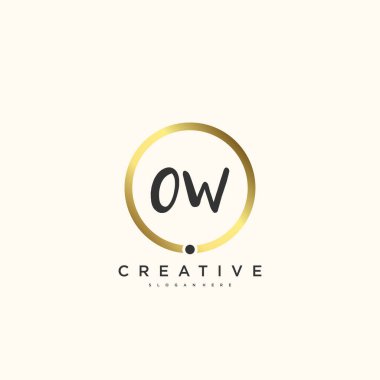 Başlangıçtaki imza, düğün, moda, mücevher, butik, çiçek ve botanik gibi yaratıcı şablona sahip ilk el yazısı logosu, el yazısı sanat tasarımı..