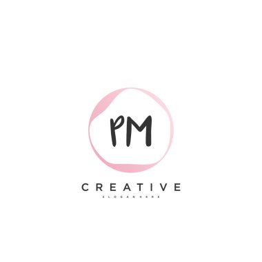 Başbakanın ilk logosu, ilk imzanın el yazısı sanat tasarımı, düğün, moda, mücevher, butik, çiçek ve botanik, herhangi bir şirket veya işletme için yaratıcı şablona sahip..