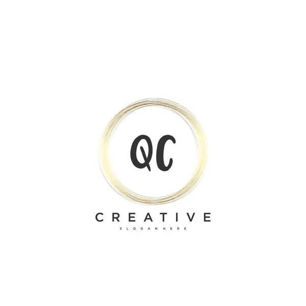 Beauty Vector Eerste Logo Handschrift Logo Art Design Van Eerste — Stockvector