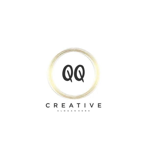 Beauty Vector Eerste Logo Handschrift Logo Art Design Van Eerste — Stockvector