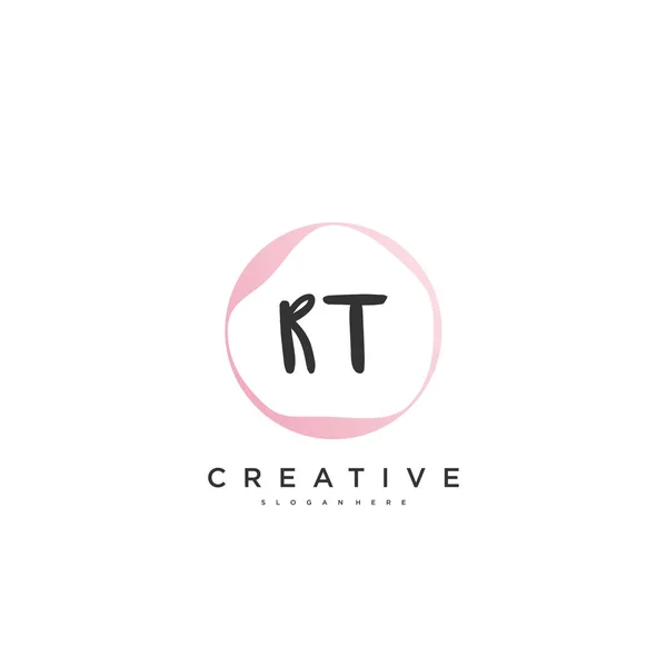 Beauty Vector Initial Logo Handwriting Logo Art Design Initial Signature — 스톡 벡터