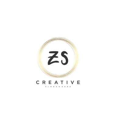 ZS Güzellik Vektörü ilk logosu, ilk imzanın el yazısı sanat tasarımı, düğün, moda, mücevher, butik, çiçek ve botanik, herhangi bir şirket veya işletme için yaratıcı şablona sahip..