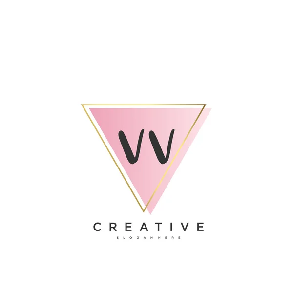 Beauty Vector Initial Logo Handwriting Logo Art Design Initial Signature — 图库矢量图片