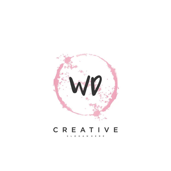 Beauty Vector Initial Logo Handwriting Logo Art Design Initial Signature — 스톡 벡터