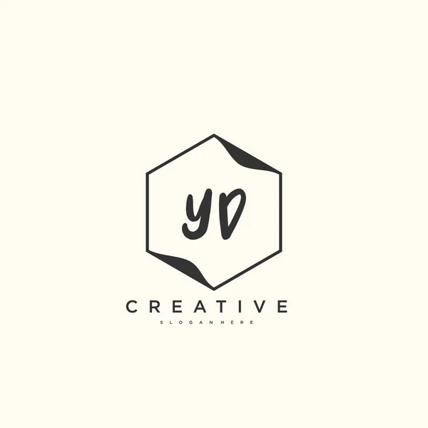 Beauty Vector Initial Logo Handwriting Logo Art Design Initial Signature — Image vectorielle