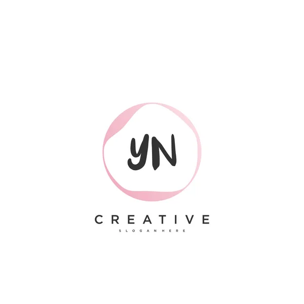 Beauty Vector Initial Logo Handwriting Logo Art Design Initial Signature — 图库矢量图片