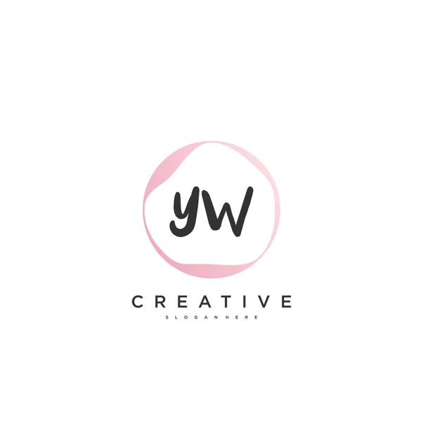 Beauty Vector Initial Logo Handwriting Logo Art Design Initial Signature — Image vectorielle