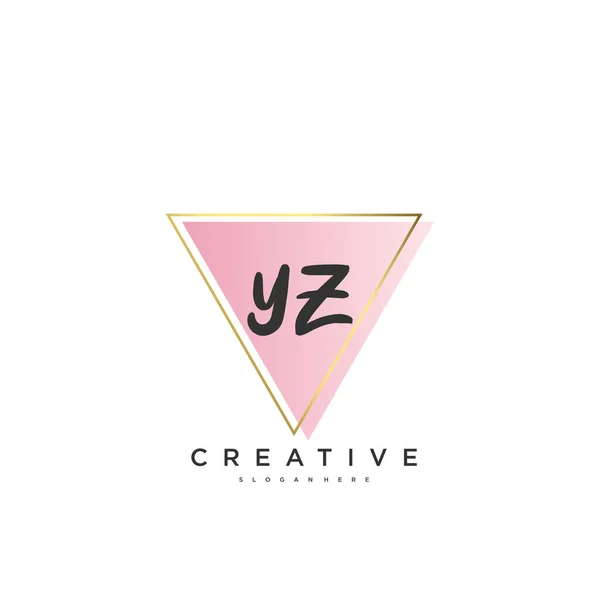 Beauty Vector Initial Logo Handwriting Logo Art Design Initial Signature — Image vectorielle
