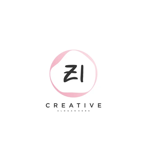 Beauty Vector Initial Logo Handwriting Logo Art Design Initial Signature — Image vectorielle