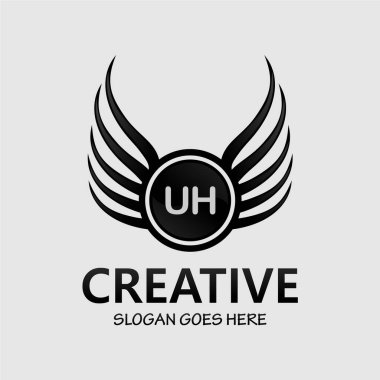 Kraliyet Konforlu Logo Şablonu ile Um Mektup Baş harfleri.