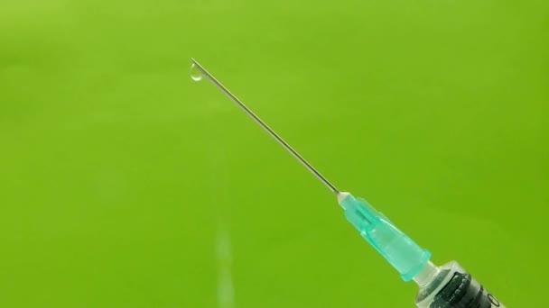 Syringe slow motion — Stock Video