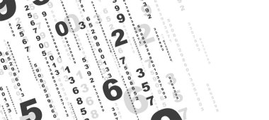 arkaplanda ritmik boyutlarda numaralar var.