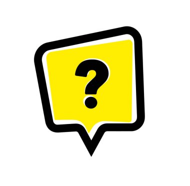 Beyaz arkaplanda soru işareti