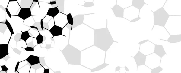 Fond Moderne Avec Ballon Football — Image vectorielle