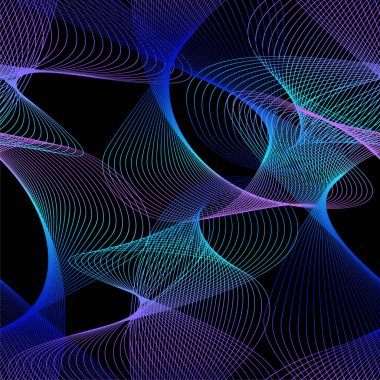 Neon çizgileri olan kusursuz desen