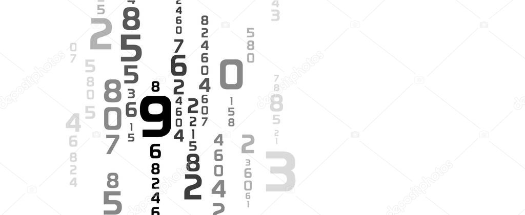 Creative and modern background with numbers.