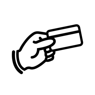 Beyaz arkaplandaki bağlantısız kart simgesi