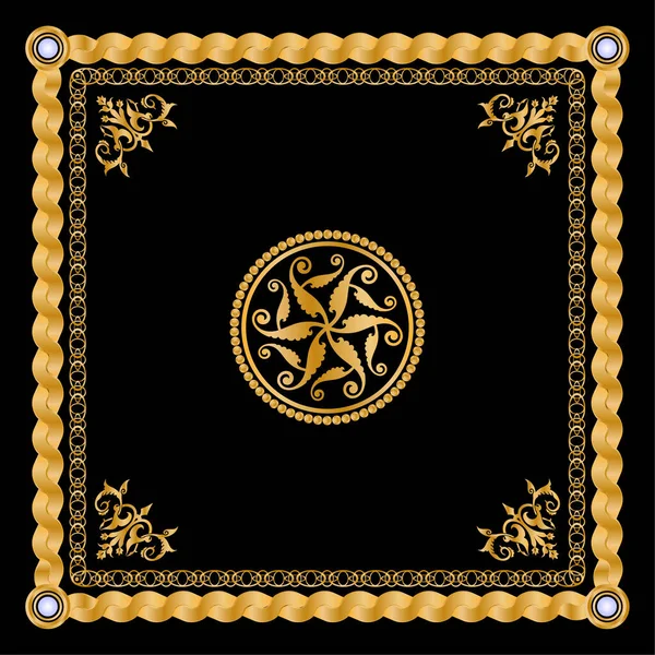 Değerli taşlar, altın zincirler ve incilerle süslenmiş kusursuz desenler..