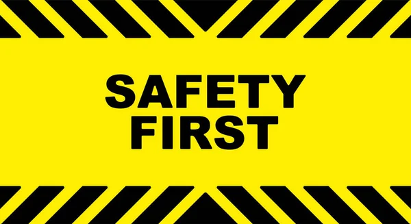 Amarillo Primer Signo Seguridad Icono Vector — Vector de stock