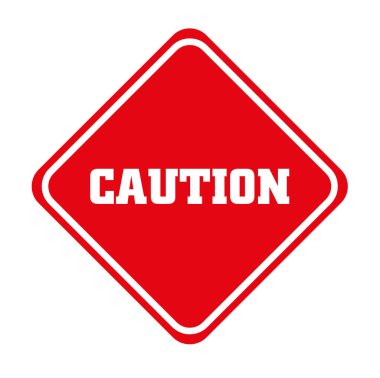 beyaz arkaplanda uyarı işareti