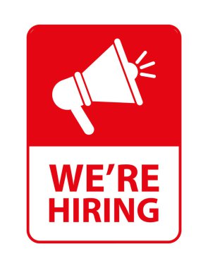 Beyaz arka planda işe alım imzası var.