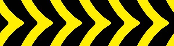 黄色背景上带有黑色条纹的警告标志 — 图库矢量图片