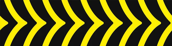 Znak Ostrzegawczy Czarnymi Paskami Żółtym Tle — Wektor stockowy