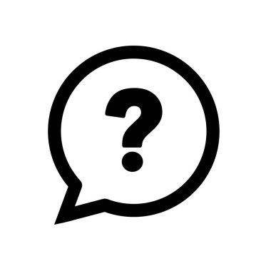 Beyaz arkaplanda soru işareti