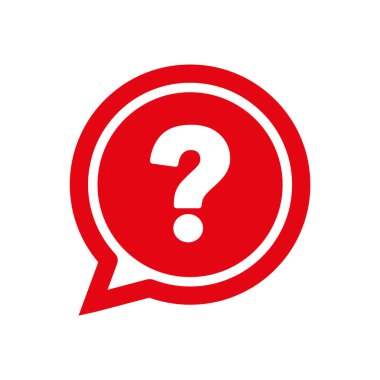 Beyaz arkaplanda soru işareti