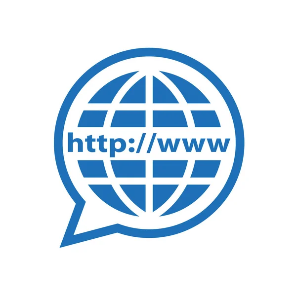 World Wide Web Icon Vector — Stock Vector