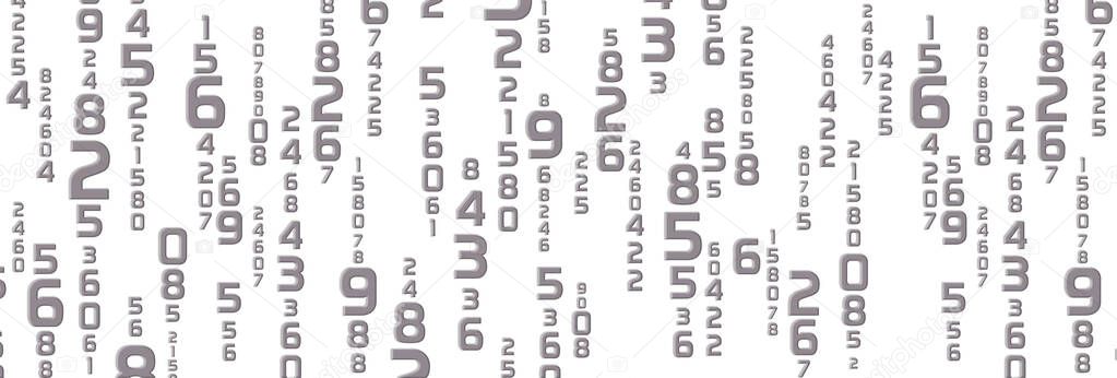 Creative and modern background with numbers.