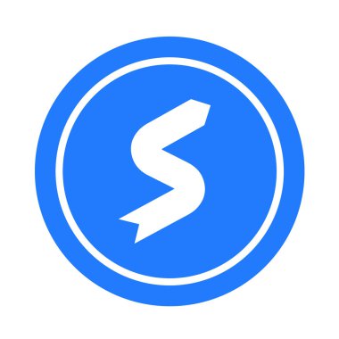 Beyaz arkaplanda eğriler dizisi işareti