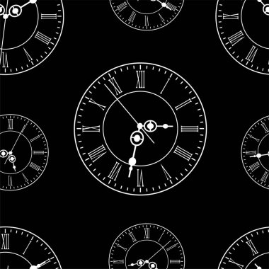 Beyaz arkaplandaki duvar saatleri pürüzsüz desenli.