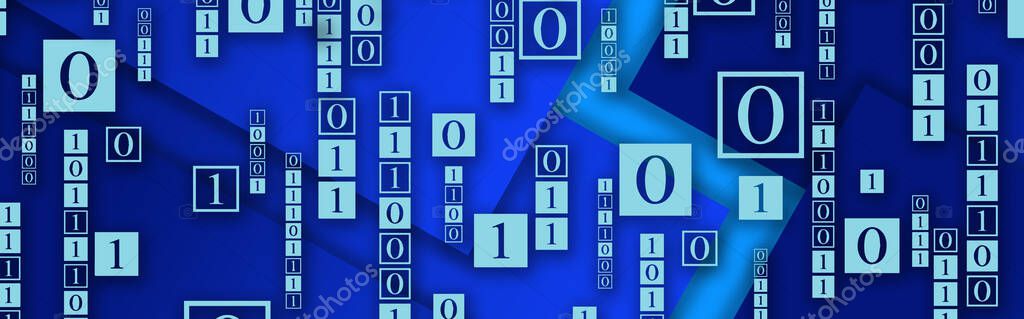 Creative and modern background with numbers.