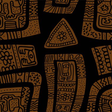 Afrika motiflerinin kusursuz deseni