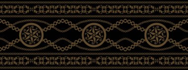 Barok tarzında eski duvar kâğıdı. Kumaş, duvar kağıdı, ambalaj için grafik desen