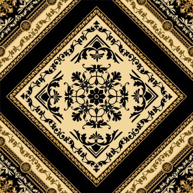 Değerli taşlar, altın zincirler ve incilerle süslenmiş kusursuz desenler..