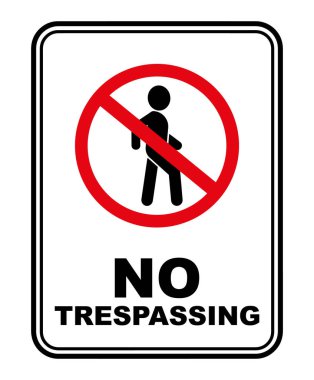 Beyaz arkaplanda geçiş işareti yok