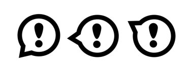 Beyaz arka planda dikkat levhası. Vektör simgesi.